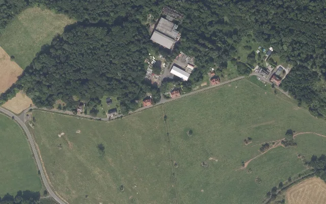 Amtliches Luftbild der Straßenlage