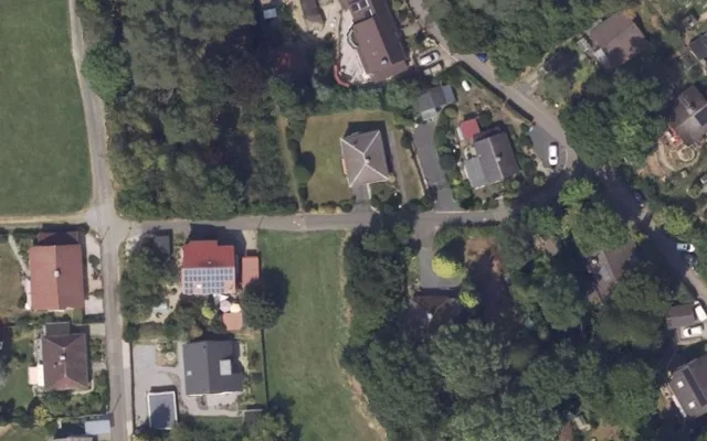 Amtliches Luftbild der Straßenlage
