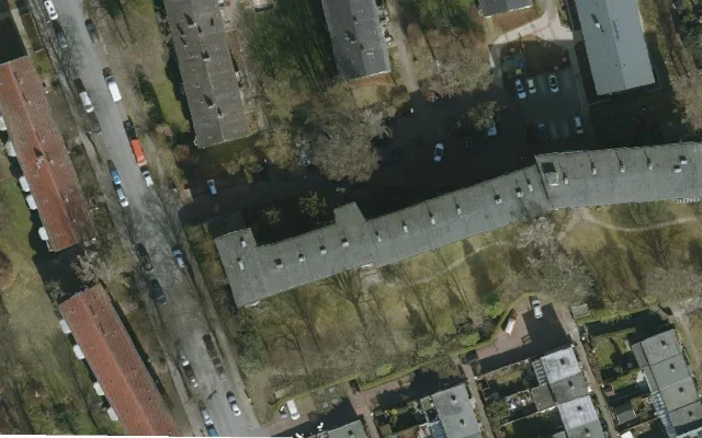 Amtliches Luftbild der Objektlage