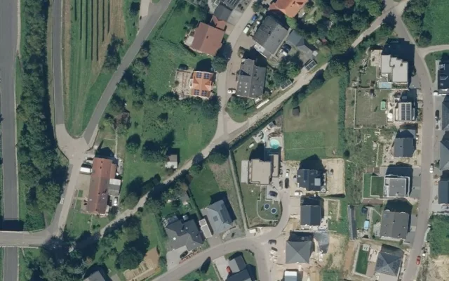 Amtliches Luftbild der Straßenlage
