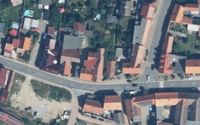 Amtliches Luftbild der Objektlage