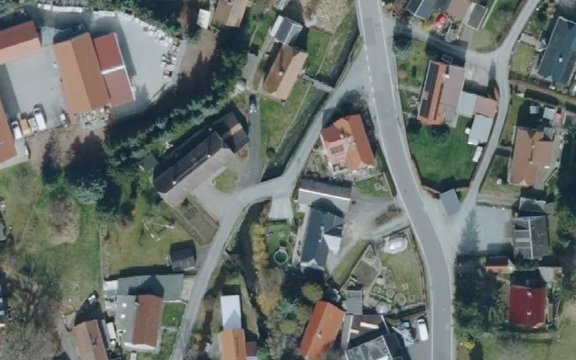 Amtliches Luftbild der Straßenlage