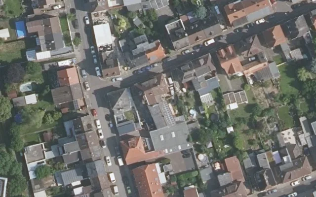 Amtliches Luftbild der Objektlage