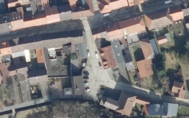 Amtliches Luftbild der Straßenlage