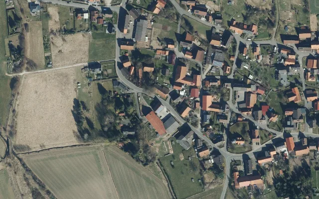 Amtliches Luftbild der Straßenlage