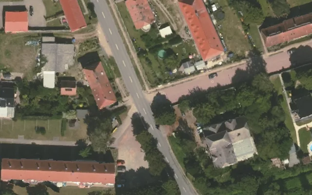 Amtliches Luftbild der Straßenlage