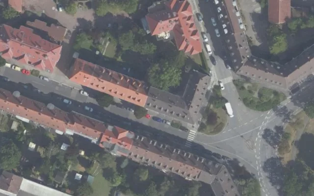 Amtliches Luftbild der Objektlage