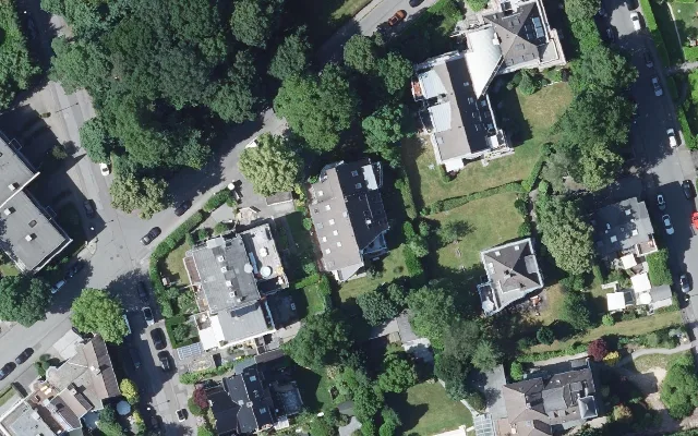 Amtliches Luftbild der Objektlage