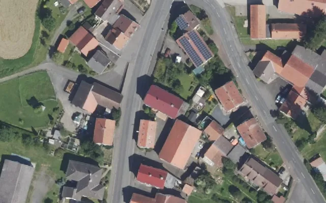 Amtliches Luftbild der Objektlage