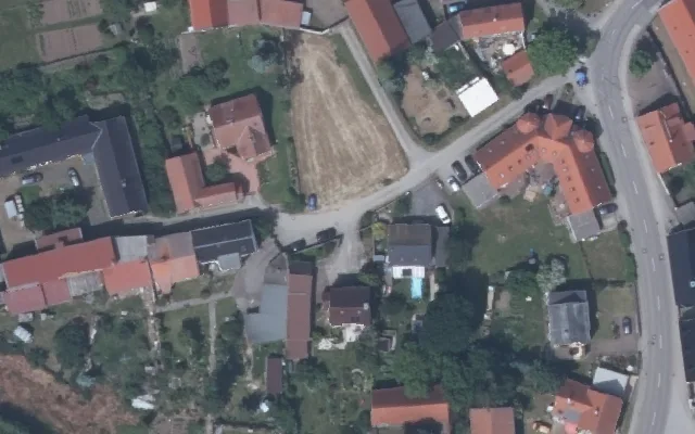 Amtliches Luftbild der Straßenlage
