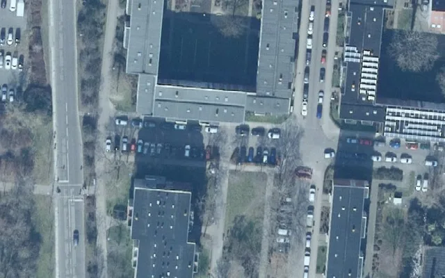 Amtliches Luftbild der Straßenlage