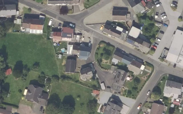 Amtliches Luftbild der Straßenlage