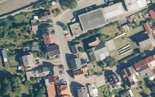 Amtliches Luftbild der Objektlage