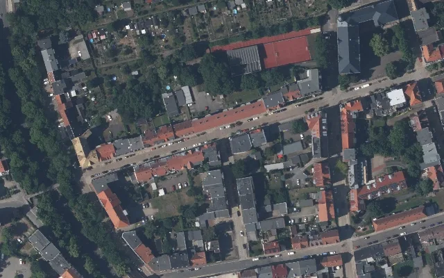 Amtliches Luftbild der Straßenlage