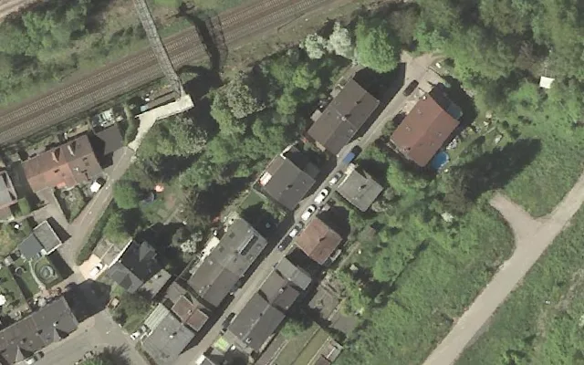 Amtliches Luftbild der Objektlage