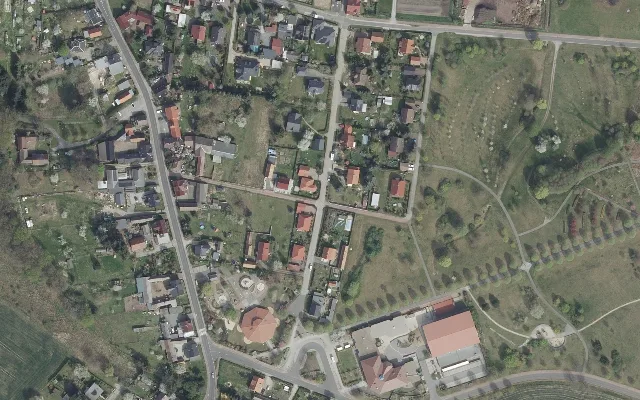 Amtliches Luftbild der Straßenlage