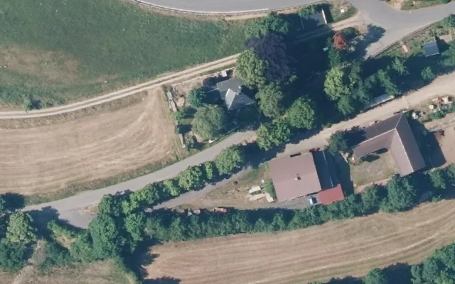 Amtliches Luftbild der Straßenlage