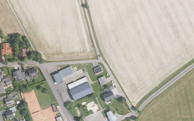 Amtliches Luftbild der Straßenlage