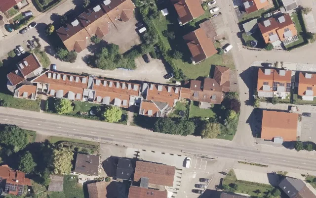 Amtliches Luftbild der Objektlage