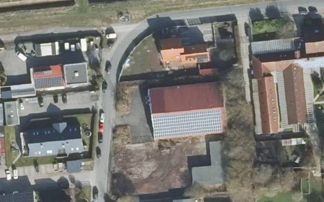 Amtliches Luftbild der Objektlage