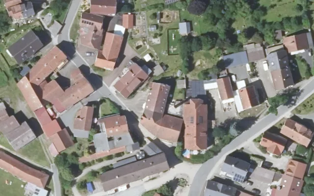 Amtliches Luftbild der Objektlage