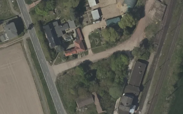 Amtliches Luftbild der Straßenlage
