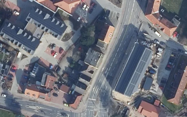 Amtliches Luftbild der Objektlage
