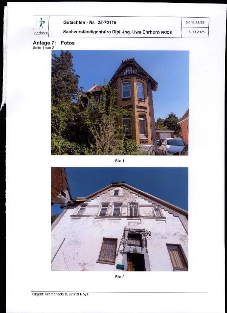 Zwangsversteigerung Zweifamilienhaus in Hoya – Objektfoto