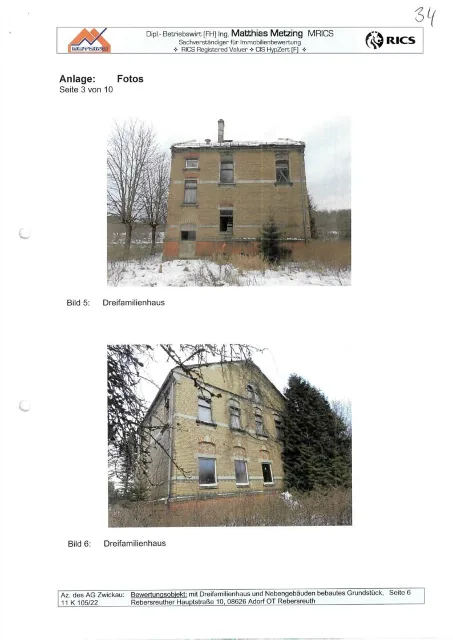 Zwangsversteigerung Mehrfamilienhaus in Adorf: Objektfoto