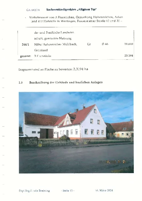 Zwangsversteigerung Einfamilienhaus in Wertingen: Objektfoto